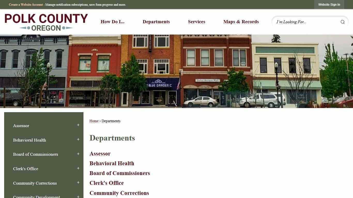 Departments | Polk County, OR